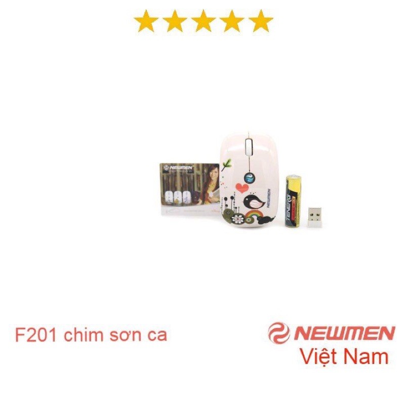 Chuột không dây Newmen F201-Chim sơn ca