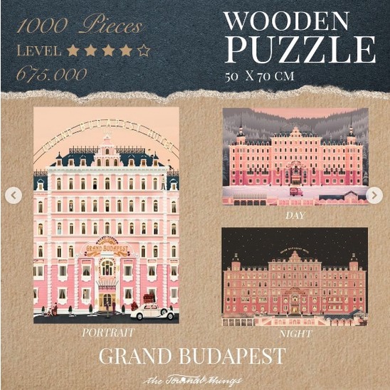 Puzzle Grand Budapest Hotel Wooden 1000pcs