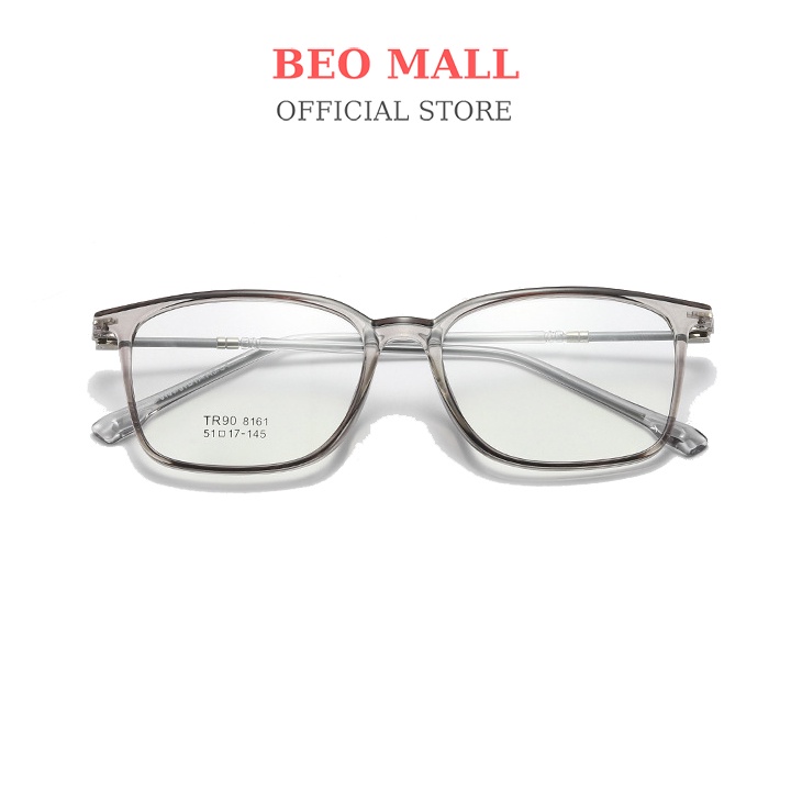 Gọng kính vuông BEOMALL kiểu dáng unisex thiết kế tinh tế và thời thượng nhất chất liệu cao cấp 8161