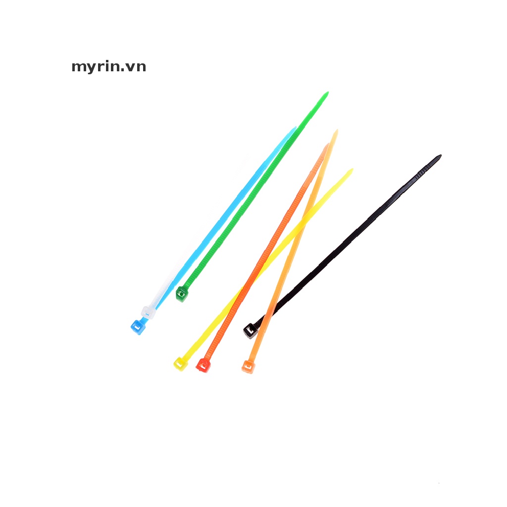 Set 100 Dây Rút Nylon 3x100mm Nhiều Màu Sắc Dùng Để Buộc Dây Cáp Tiện Dụng