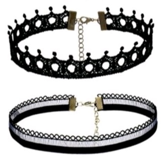 VÒNG CỔ CHOKER PHỐI REN CÁ TÍNH CHO NỮ (NHIỀU MẪU)
