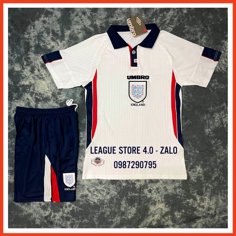 Quần áo đá bóng đẹp đội tuyển anh màu leaguestore4.0 , áo đá banh cao cấp dệt xịn thấm hút mồ hôi