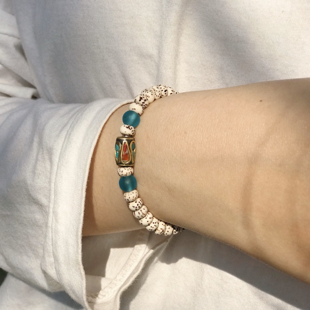 Vòng Tay Bồ đề Tinh Nguyệt 4mm phối charm Nepal