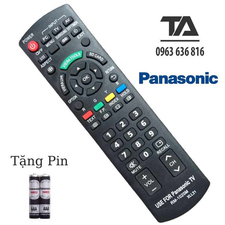 [FREESHIP 50K] Remote Điều khiển tivi Panasonic RM-1020M