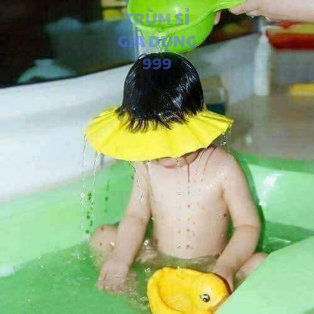 nón mũ gội đầu chắn nước cho bé