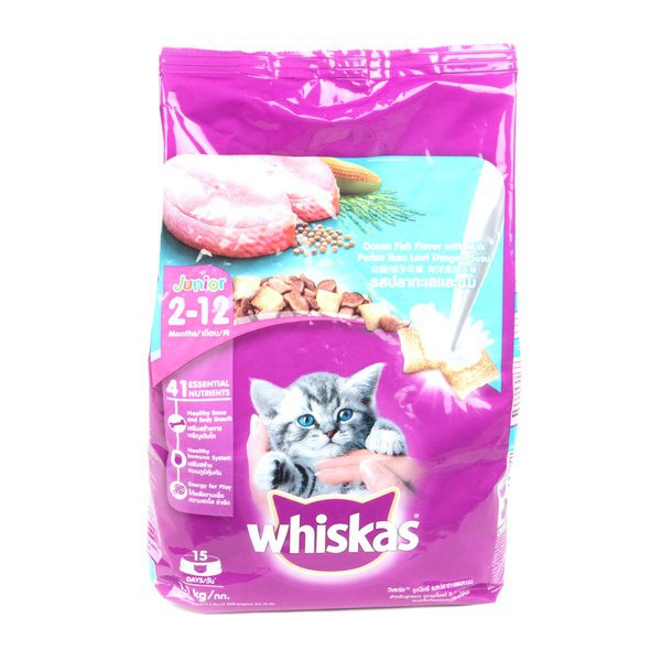 Thức Ăn Hạt Khô Cho Mèo Con Whiskas Junior Túi 1,1 Kg Giá Rẻ #MintPet