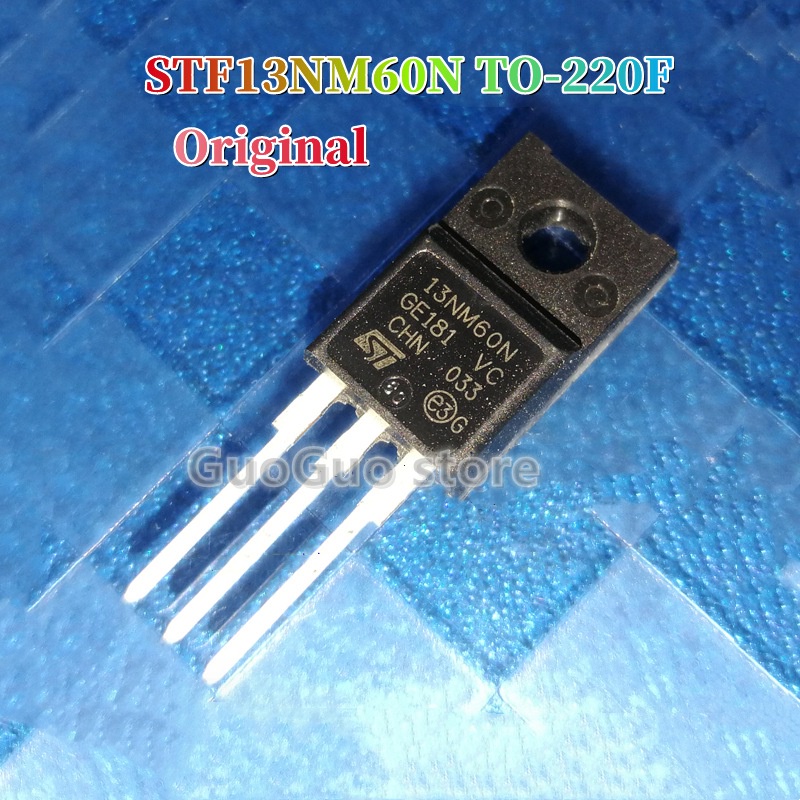 TO-220F 5 chiếc 13NM60N STF13NM60N TO-220 13NM60 TO220F 13A / 600V N-Channel MOSFET Transistor Mới p