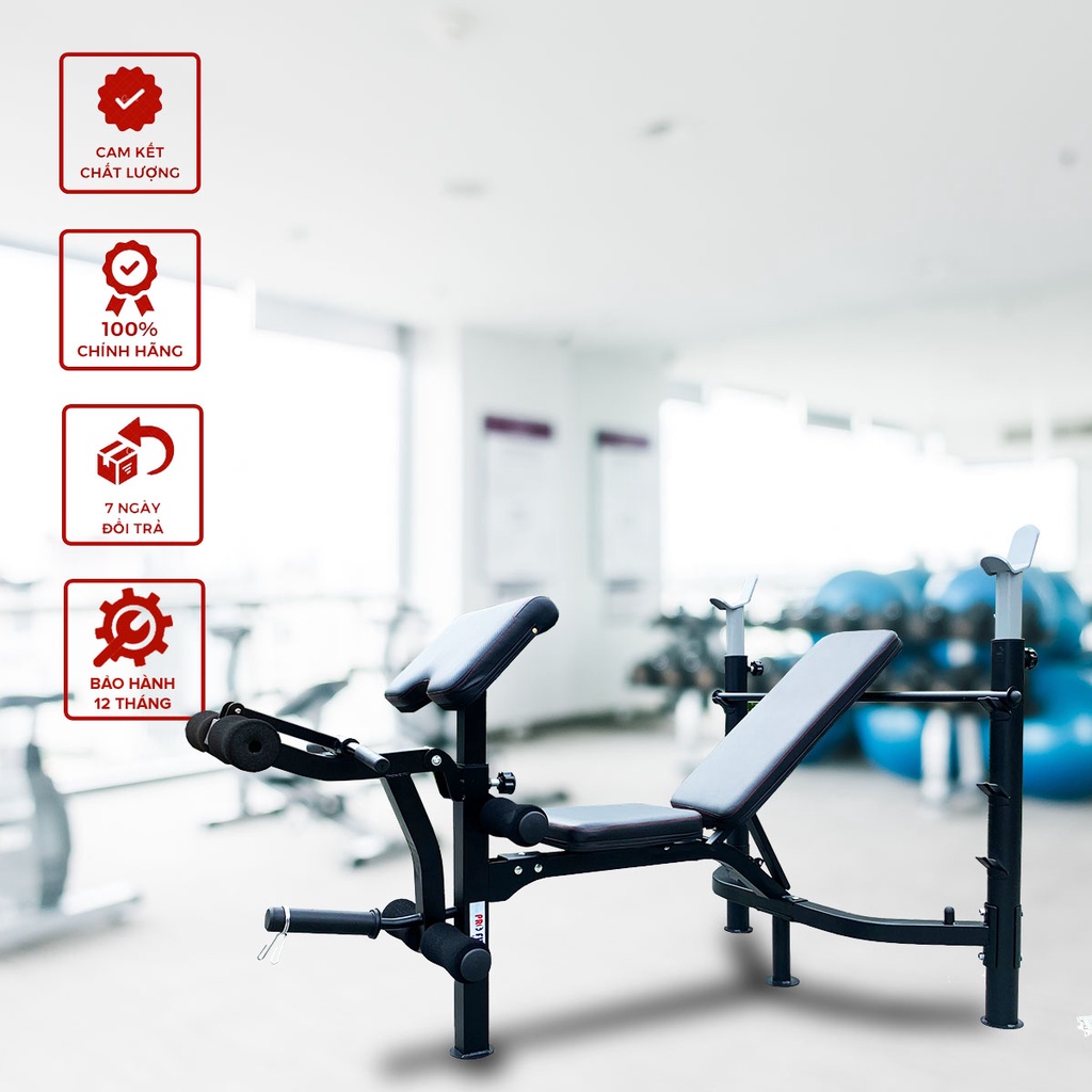 Ghế tập tạ đa năng MP-4380P ⚡ Máy tập GYM tại nhà giá tốt - thiết bị tập thể hình đa năng