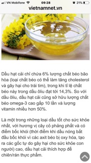 Dầu hoa cải(hay  hạt cải)