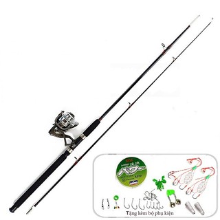 Bộ cần câu cá Shimano  máy kim loại Jiachuan 12BB.