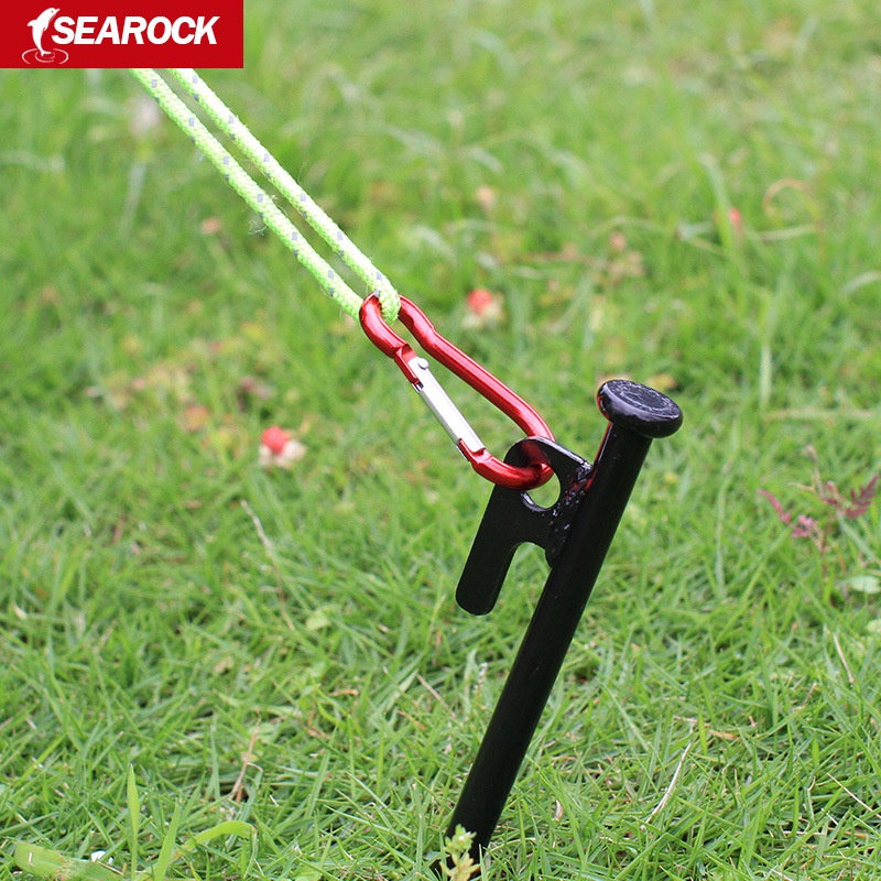 Đinh, cọc cắm trại chuyên dụng không gỉ cacbon cố định lều trại 20cm, 30cm, 40cm
