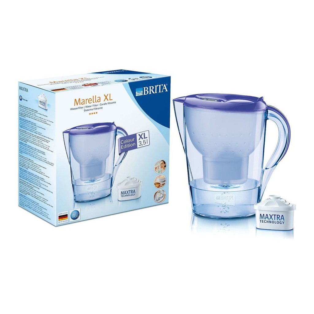 Bình Lọc Nước Brita Marella 2,4L, Màu Xanh