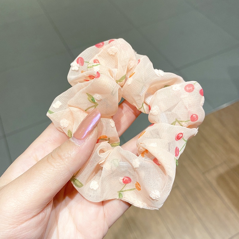 Dây Buộc Tóc Vải Voan Phong Cách Hàn Quốc Mới