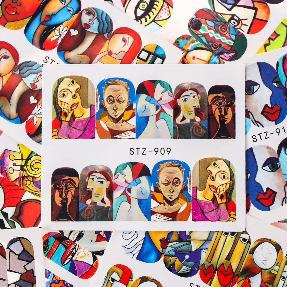 Set 1 / 16 Nhãn Dán Trang Trí Móng Nghệ Thuật DIY Nhiều Màu Sắc Dành Cho Nữ