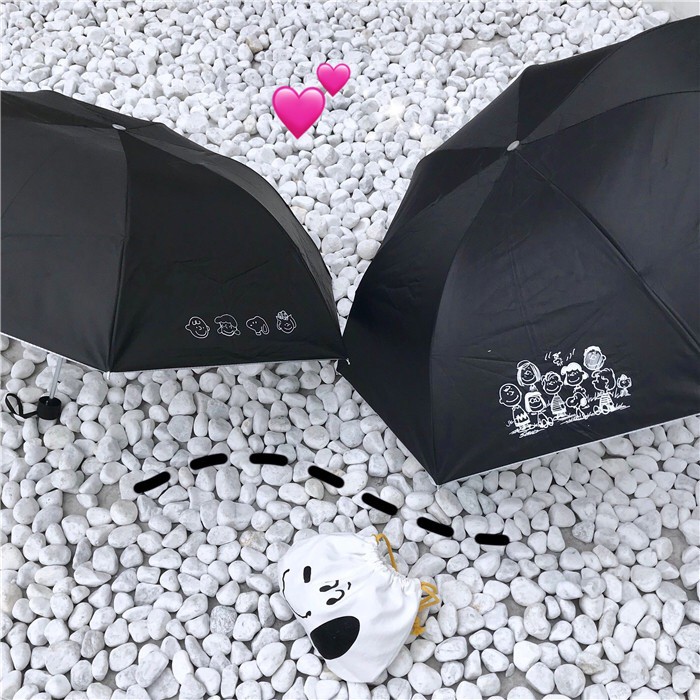 Dù Che Nắng Mưa Tự Động In Hình Snoopy Kiểu Hàn Quốc Dễ Thương
