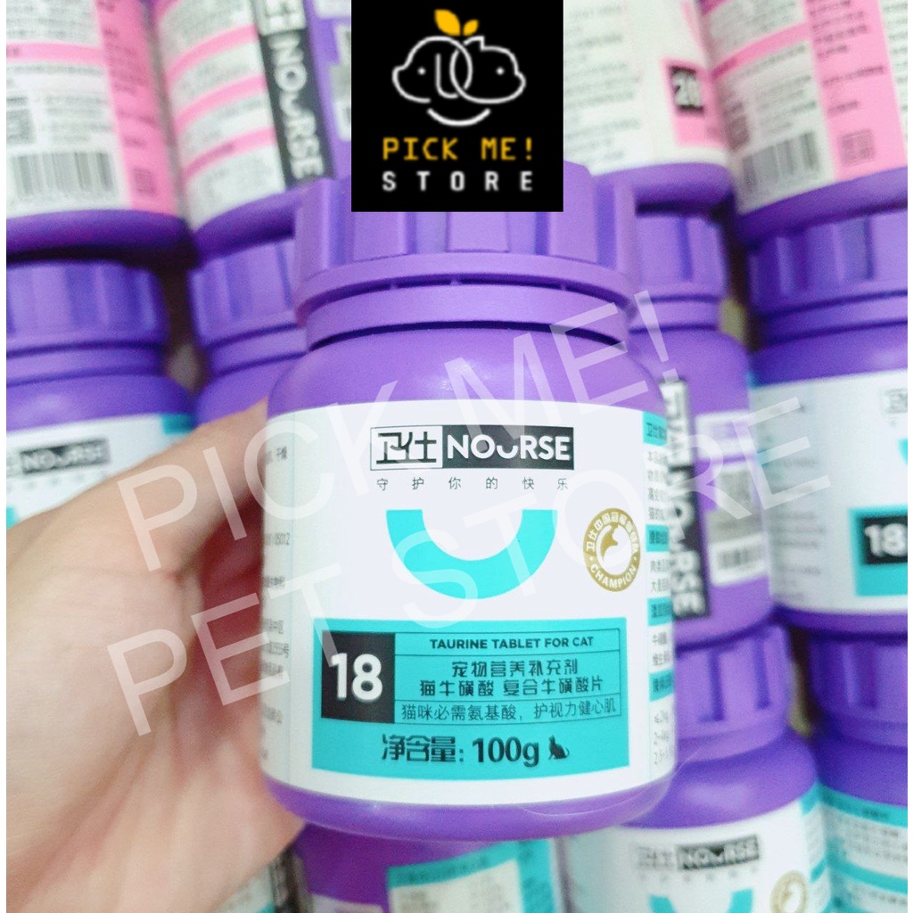 Viên NOURSE dinh dưỡng, Sữa Dê cho MÈO - 09 22 11 12 15 18 19 21 26 28 29 37- Hộp 200 viên