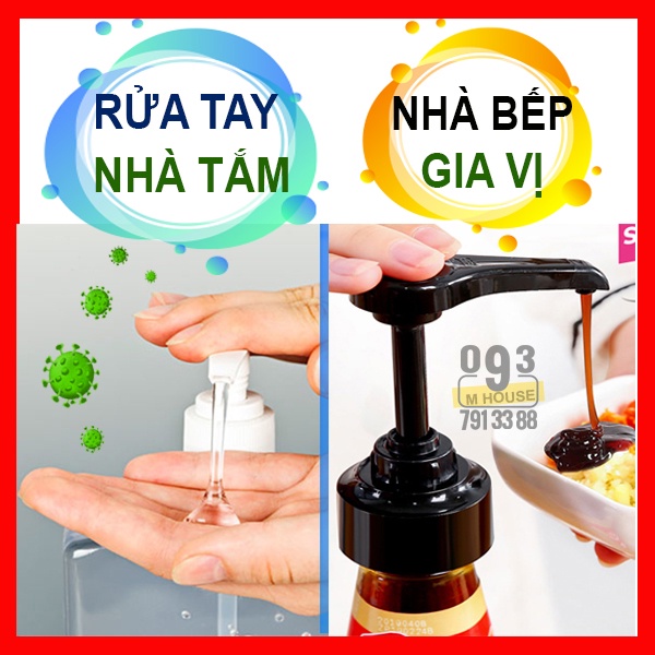 Nắp Đậy Ấn Xịt , Vòi Nhấn Bình Lọ,Vòi Xịt Siro Bartender Dụng Cụ Pha Chế Quầy Bar, Vòi Bơm,Dung Dịch Rửa Tay