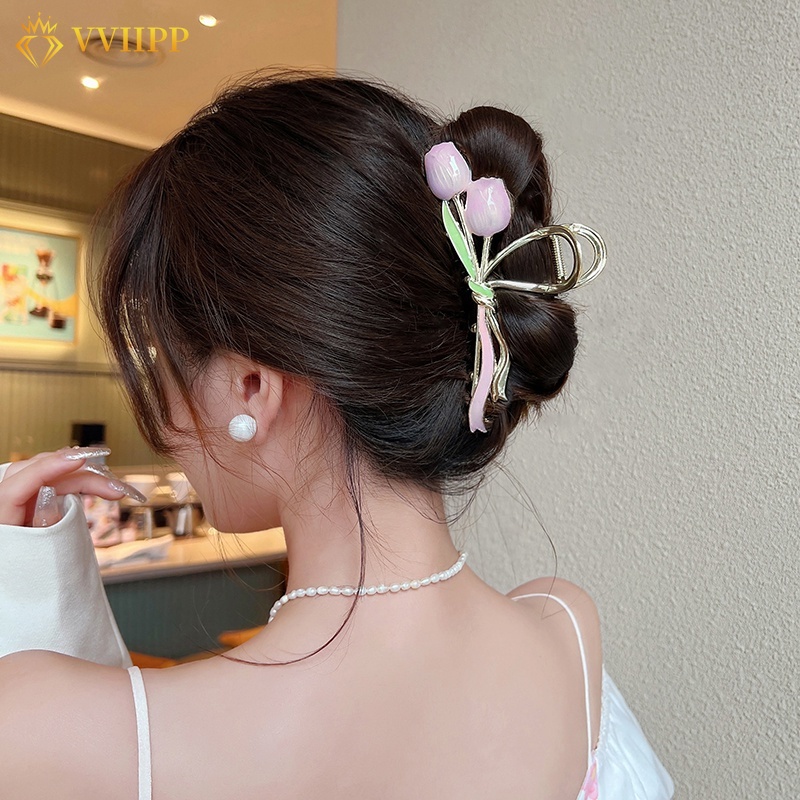 Kẹp TóC HìNh Hoa Tulip Dễ Thương Cho Nữ
