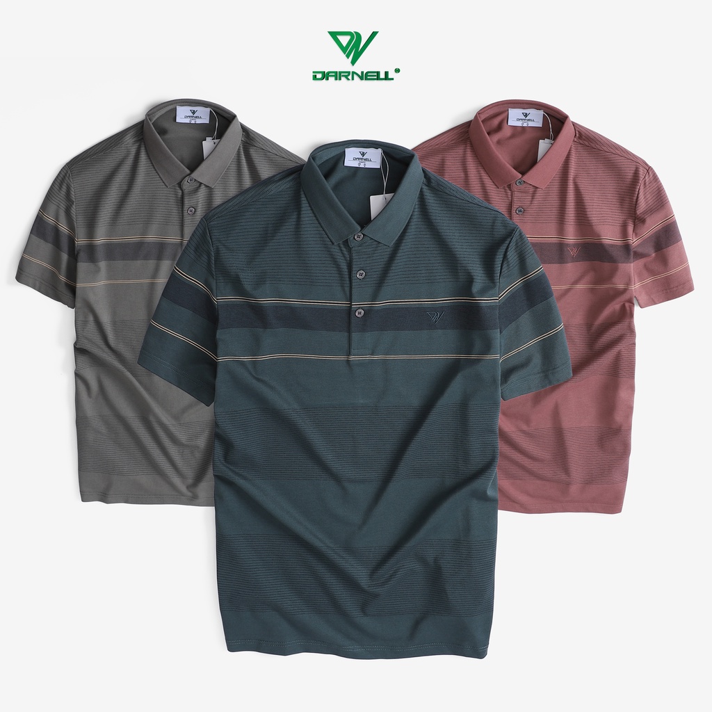 Áo thun polo nam DARNELL tay ngắn chất cotton sport lạnh cực mềm mại, nhẹ thoáng mát thấm hút mồ hôi tốt DN7402
