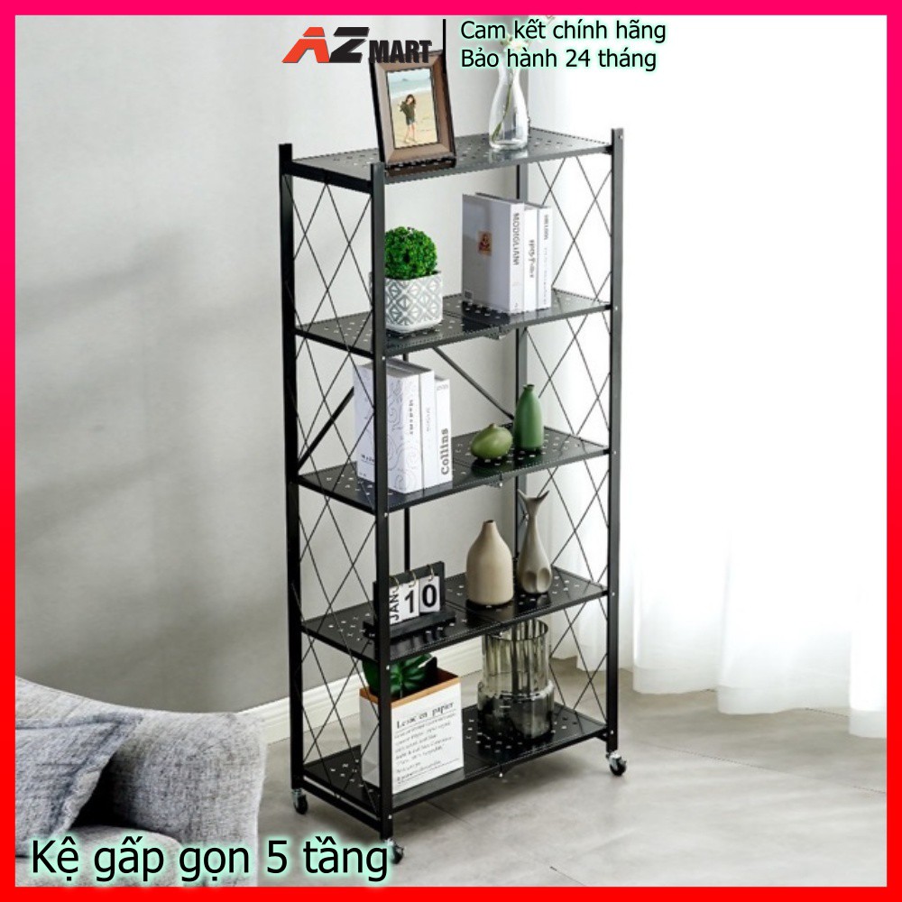 Kệ Đa Năng - Kệ Gấp Gọn - 3, 4, 5 Tầng Có Bánh Xe Bảo Hàng 24 Tháng Cao Cấp