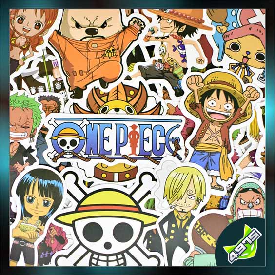 Combo 50 Sticker Vinyl One Piece - Chống Nước - Chống Xước - Siêu Dẻo