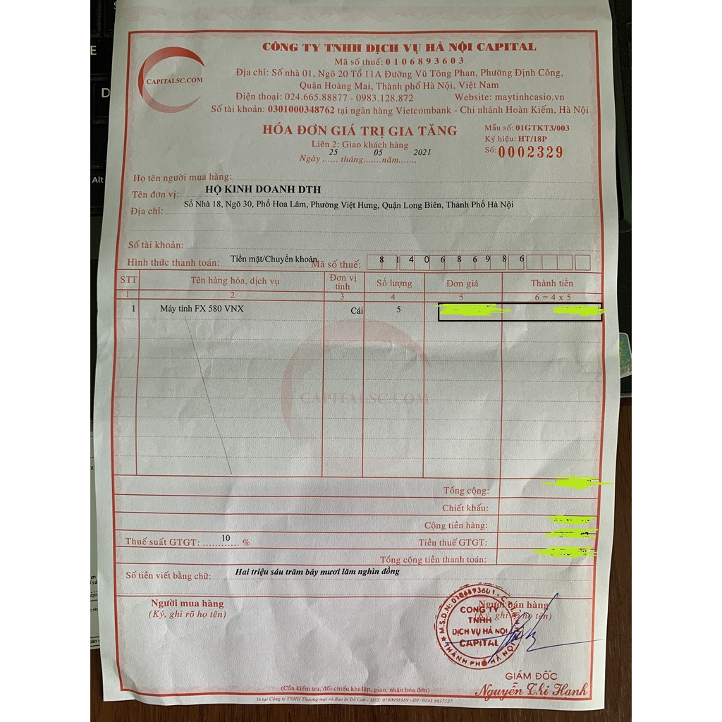 Máy tính Casio FX 580VN X  màu xanh - QR Code - B/h 7 năm - N/k Bitex