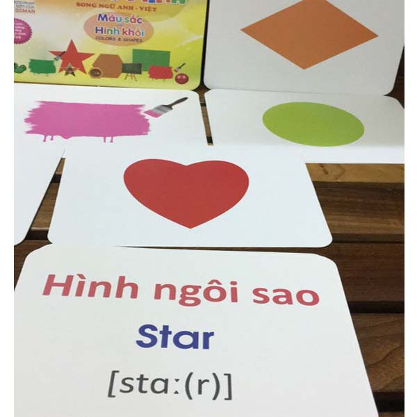 Flashcard Dạy Trẻ Theo Phương Pháp Glenn Doman - Màu Sắc Và Hình Khối