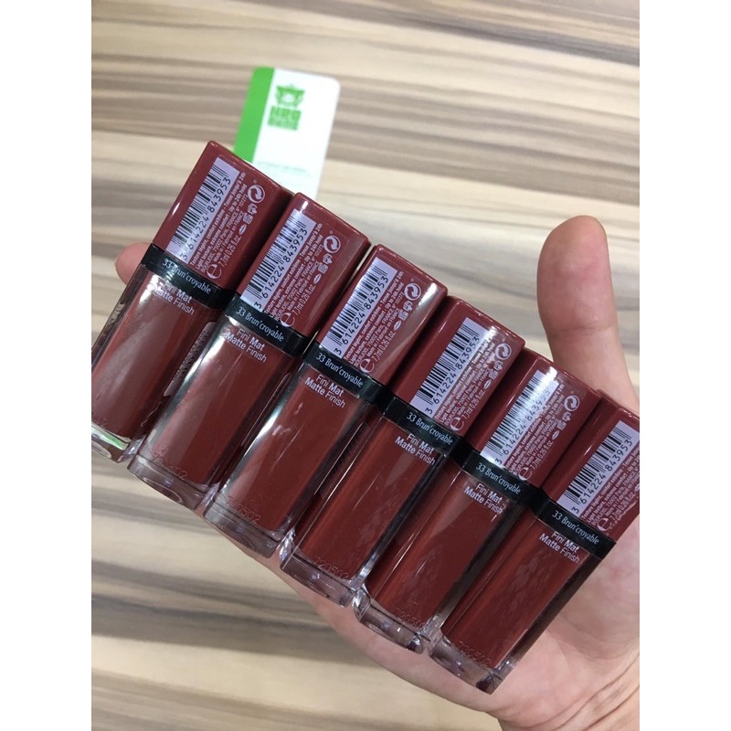 Son BJ 33 Bourjois velvet đỏ nâu