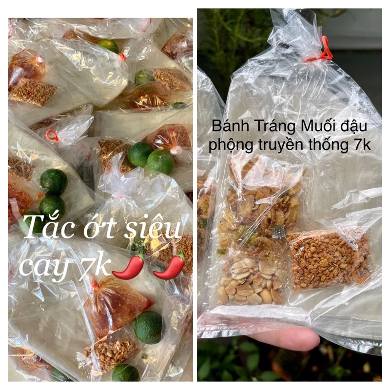 COMBO 10 bánh tráng muối và tắc ớt rim siêu cay Tây Ninh