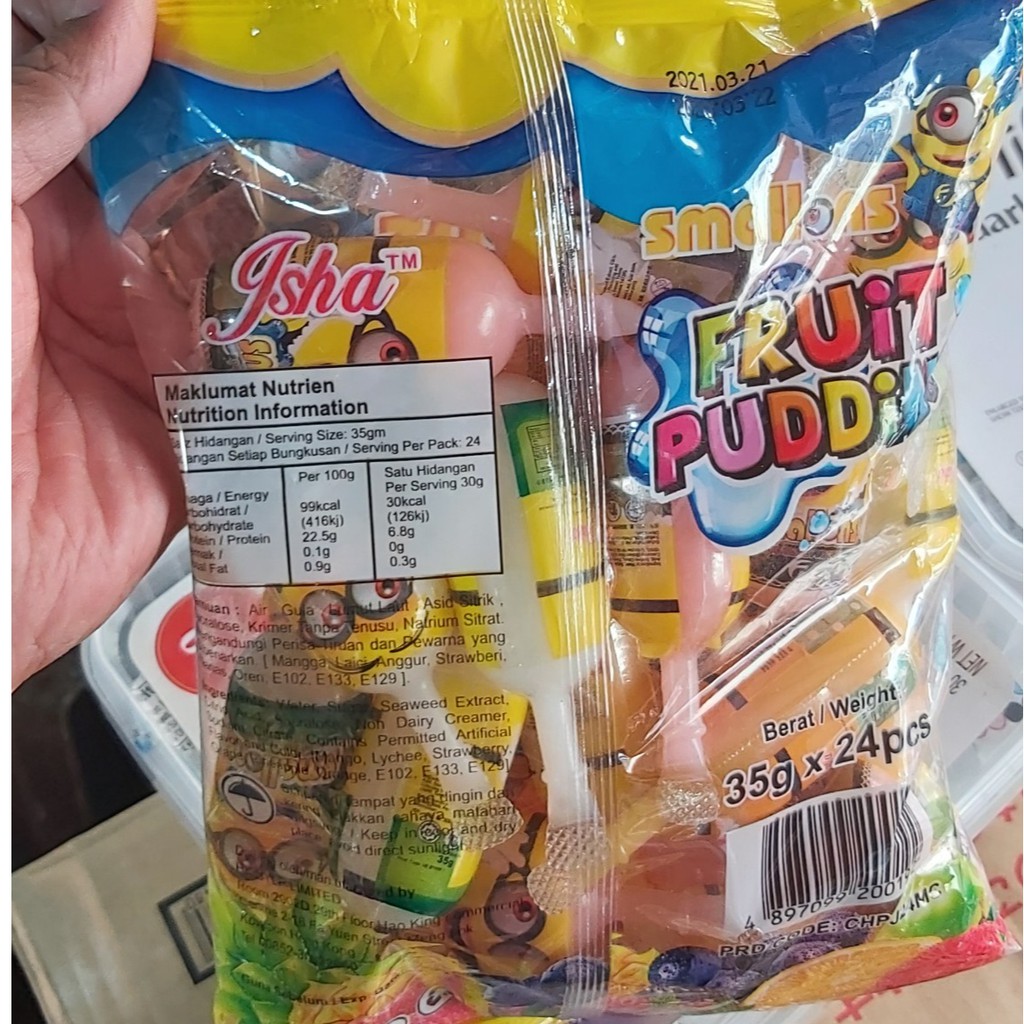 Thạch Rau Câu Trái Cây Smallons 840gr HongKong - Date T2/2025