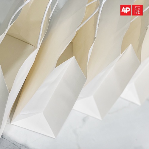 01 TÚI GIẤY KRAFT TRẮNG NGÀ 32X24X11CM SIÊU XỊN - HỎA TỐC
