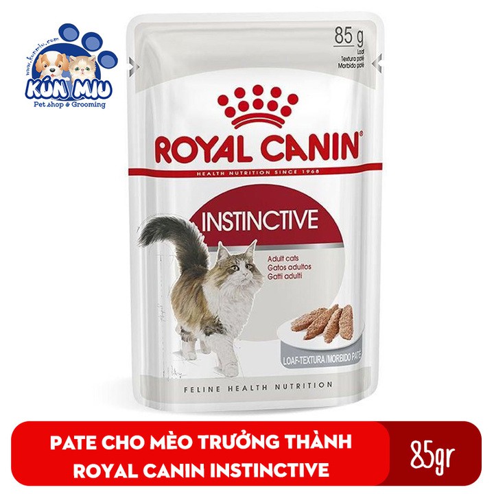 Thức ăn Pate cho mèo trưởng thành Royal Canin Instinctive gói 85g