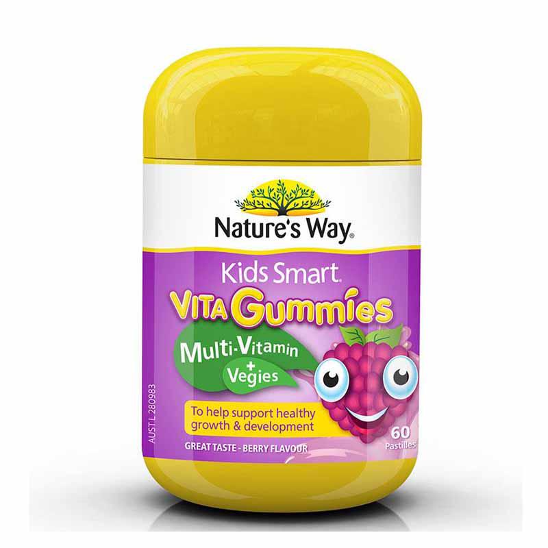 Vita Gummies Nature's Way [Úc] Kẹo gôm bổ sung vitamin cho bé - 60 viên -120 viên gum - 7 vị