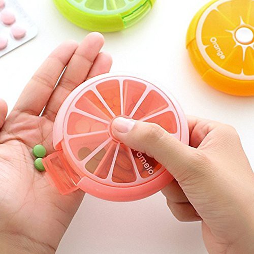 [FREESHIP] Hộp Đựng Thuốc 7 Ngăn Xoay 360 Độ.