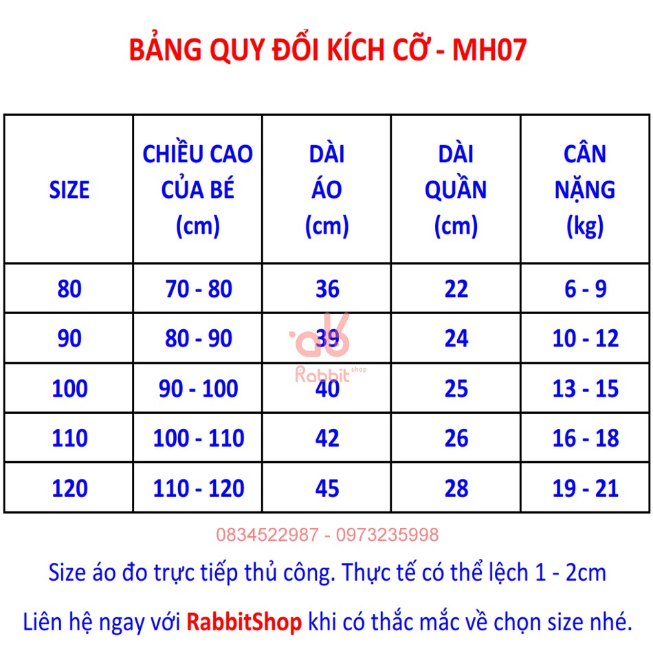 Bộ cộc tay ba lỗ cotton cho bé đồ bộ trẻ em [MH07]