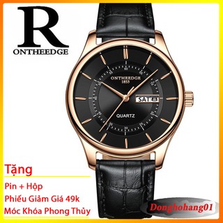 Đồng Hồ Kim Nam Ontheedge Chính Hãng Fullbox Chống Nước Dây Da Cao Cấp 029 Size 40mm - Donghohang01 Chuyên Đồng Hồ Hiệu