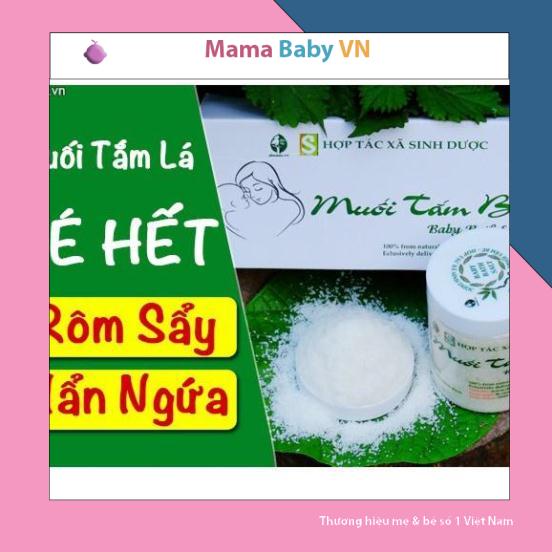 Muối Tắm Bé Độc Mộc Hỗ trợ Rôm Sẩy Mẩn Ngứa cho be MamaBabyVN