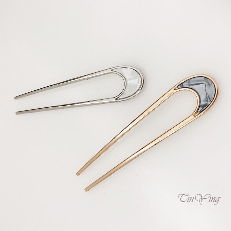 GETNOIVAS Trâm Cài Tóc Chữ U Bằng Hợp Kim Phong Cách Nhật Bản Cho Nữ