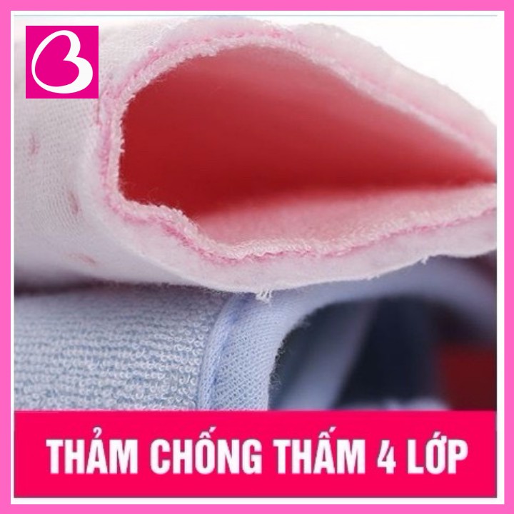 Tấm lót chống thấm 4 lớp tiện lợi cho bé