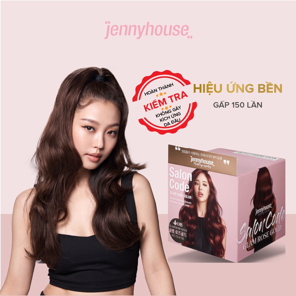 Thuốc Nhuộm Tóc Không Cần Tẩy JENNY HOUSE Salon Code 140g - 4 Màu Sắc Thời Trang Chuẩn Salon