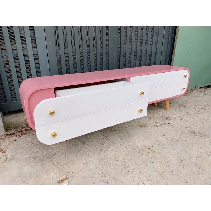 Tủ Tivi gỗ uốn cong  #Decor - giá xưởng