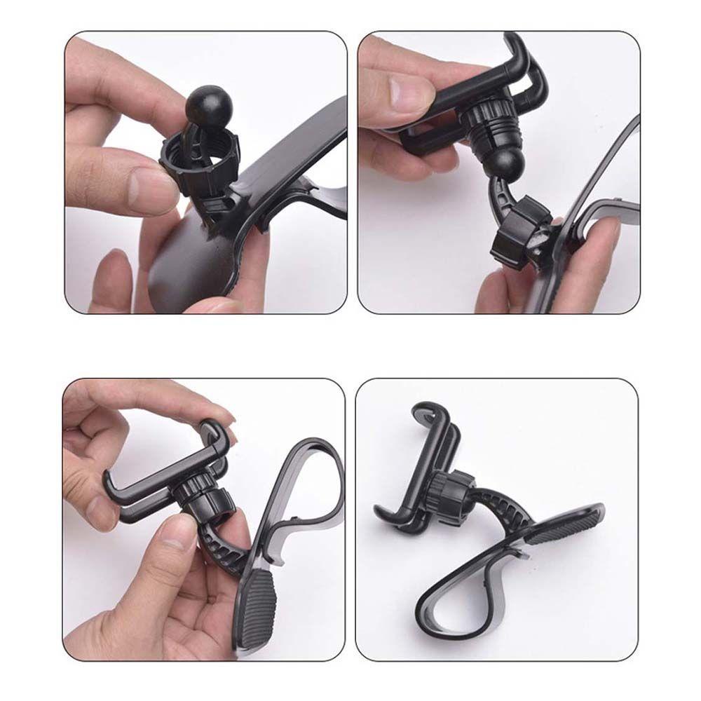 REBUY1 Giá Đỡ Điện Thoại Có Thể Điều Chỉnh Gắn Tấm Che Nắng Xe Hơi Tiện Dụng