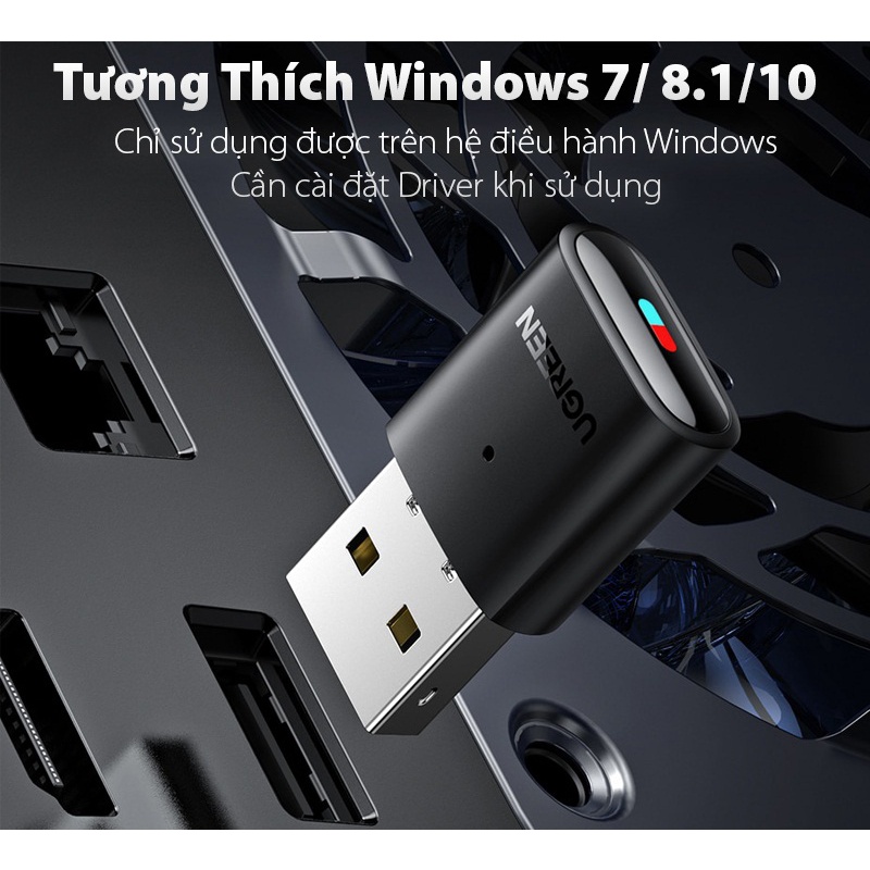 Thiết bị USB Bluetooth 5.0 Ugreen 80889 (Hỗ trợ Nintendo Swtich/ PS4)