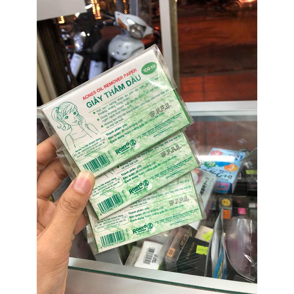 giấy thấm dầu acnes rohto gói 100 tờ | BigBuy360 - bigbuy360.vn