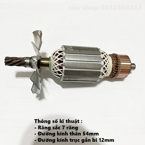 ROTO máy cắt sắt bàn CLASSIC 355 - răng dấu sắc 7 răng- thân 54mm trục bi 12mm ROTO MÁY CẮT SẮT GOMES 93551 7 RĂNG