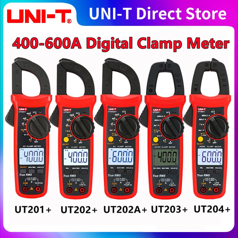 Đồng hồ kẹp kỹ thuật số đa năng chuyên dụng UNI-T UT201+ UT202+ UT202A+ UT203+ UT204+ 400-600A