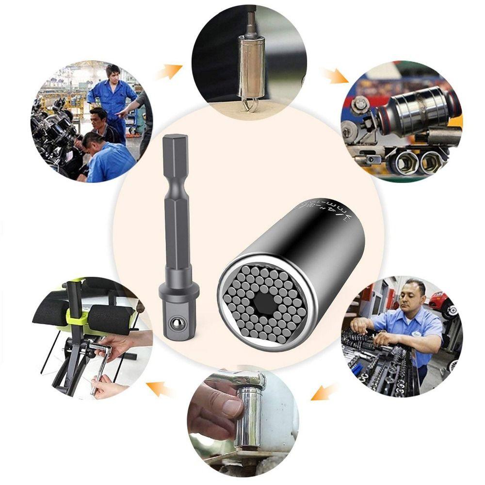 ⚝Hecceh⚝ Bộ Đầu Chuyển Đổi Mũi Khoan 7-19mm Đa Năng Có Thể Điều Chỉnh