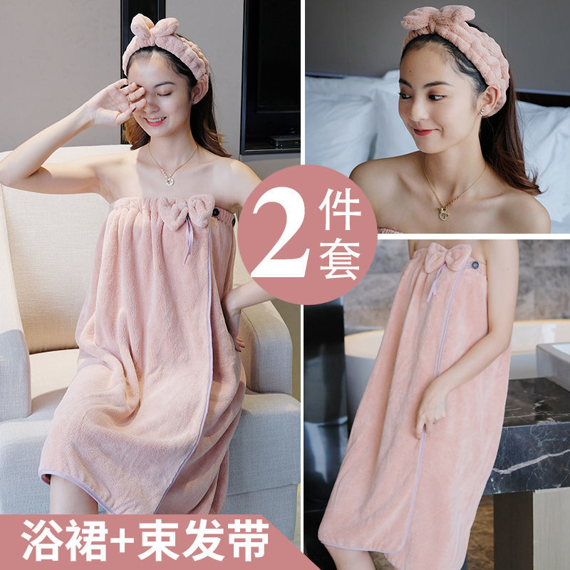 Khăn Tắm Chất Liệu Cotton Thấm Hút Nhanh Khô Thiết Kế Phong Cách Hàn Quốc Dễ Thương Dành Cho Nữ Sinh