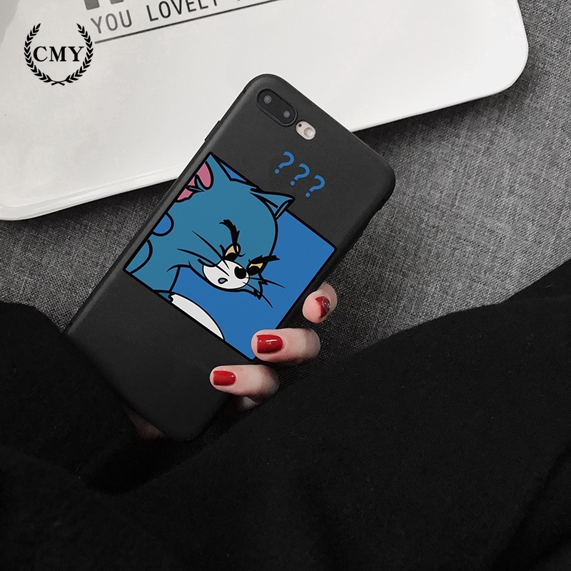 Ốp điện thoại in hình mèo và chuột cho iPhone11/11Pro 11pro Max X XR XS XS MAX 6 7 8 plus SE | BigBuy360 - bigbuy360.vn