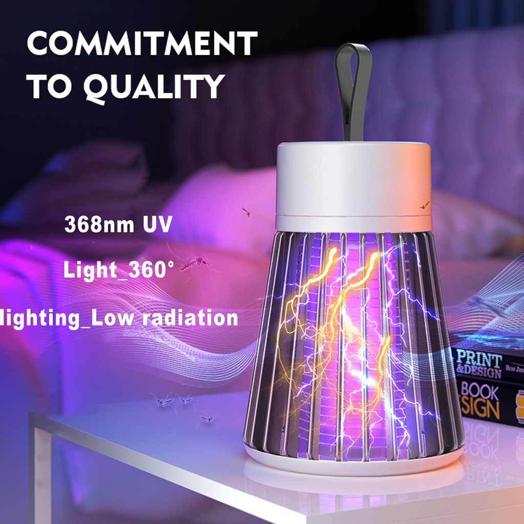 Mosquito Insect Killer LED Light Fly Zapper Trap Lamp 5W